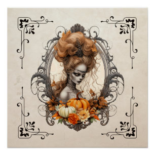 Poster Goth Déplaisante Citrouille