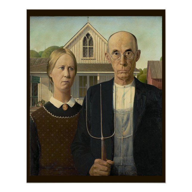 Poster Gothic américain (Devant)