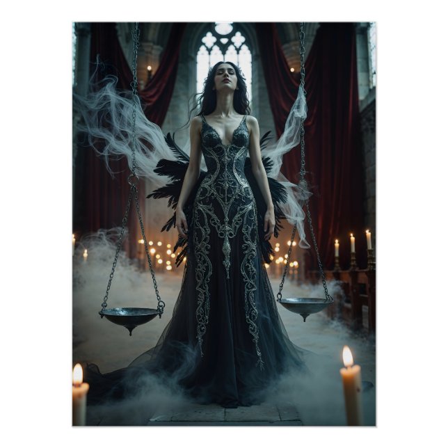 Poster Gothic Libra - Justice dans la Balance (Devant)