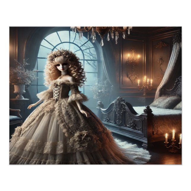 Poster Gothic Victorian Doll – Dark Elegance (Devant)