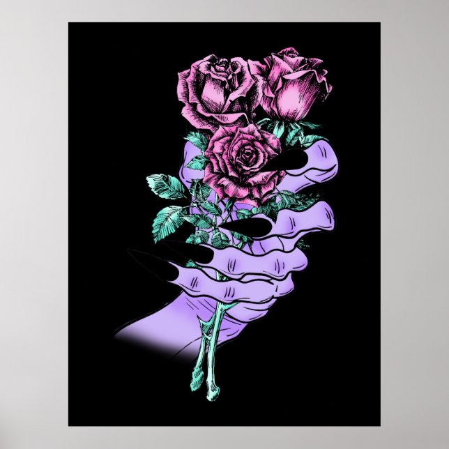 Poster gothique Bouquet (Devant)