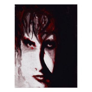 Poster Gothique Dieu Post Punk Goth Musique Homme Portrai