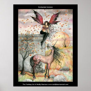 Poster gothique Fairy Unicorn