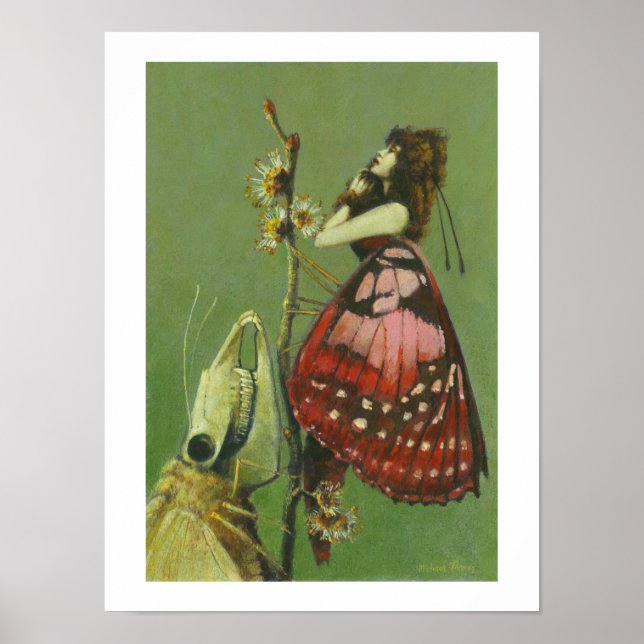Poster gothique Moth Lady (Devant)