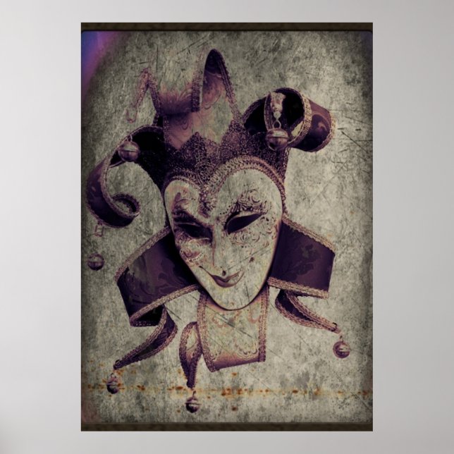 Poster Gothique Renaissance Evil Clown Joker (Devant)
