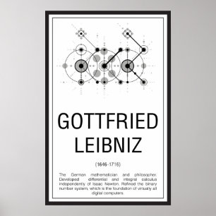 Poster Gottfried Leibniz
