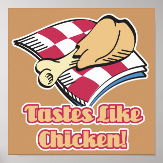 Poster goût de poulet