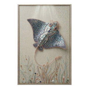 Poster Graceful Stingray Ocean Wall Art