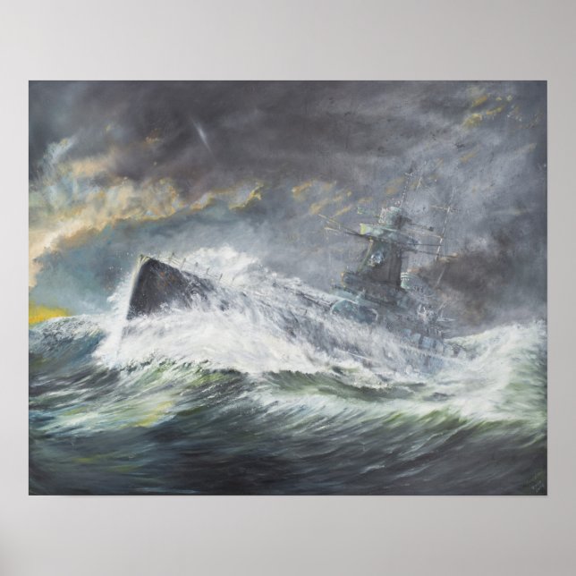 Poster Graf Spee entre dans l'Océan Indien le 3 novembre (Devant)