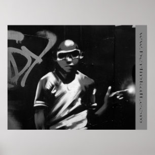 Poster Graffiti Black