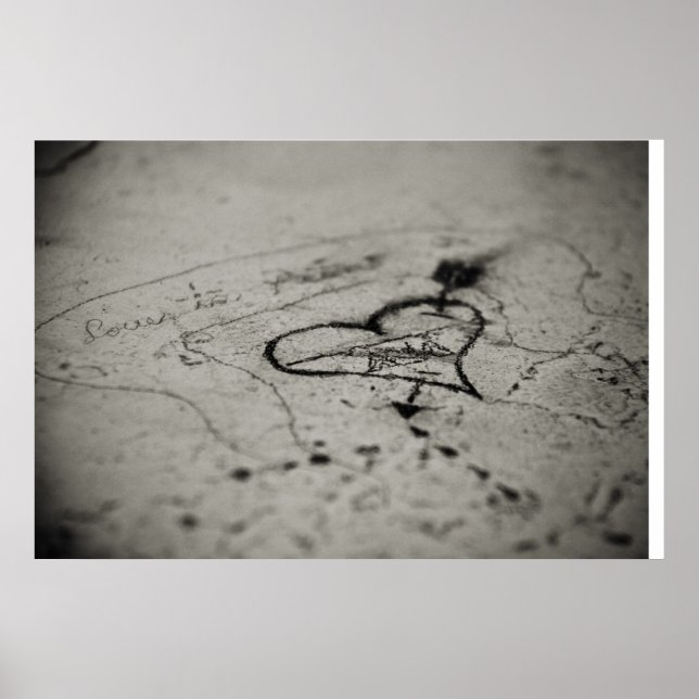 Poster Graffiti Heart (Devant)