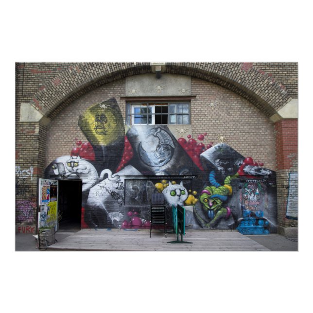 Poster Graffiti Sur Stadtbahnbogen, Wien Österreich (Devant)