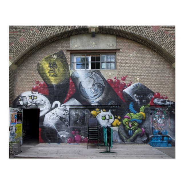 Poster Graffiti Sur Stadtbahnbogen, Wien Österreich (Devant)