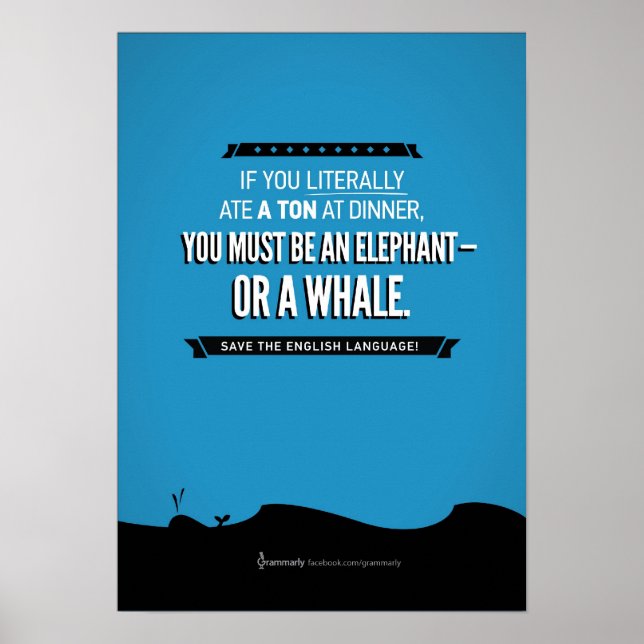 Poster Grammarly Whale (Devant)