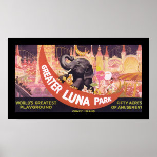 Poster Grand Luna Park (bordure)