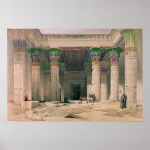 Poster Grand Portico du Temple de Philae, Nubie