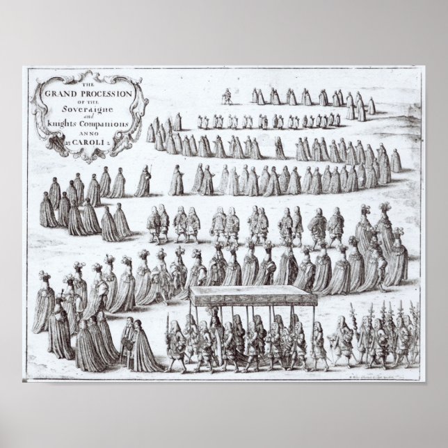 Poster Grand Procession la Souveraine et les Chevaliers (Devant)