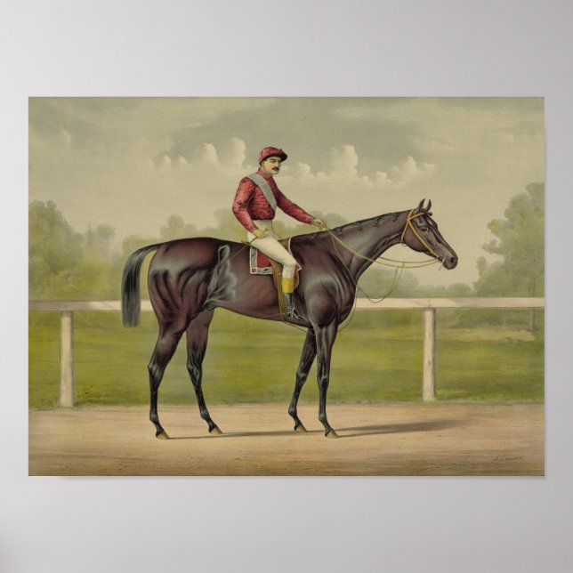 Poster Grand Racer Kingston - Vintage Horse Racing (Devant)