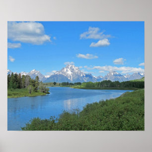 Poster Grand Tetons Pittoresque View