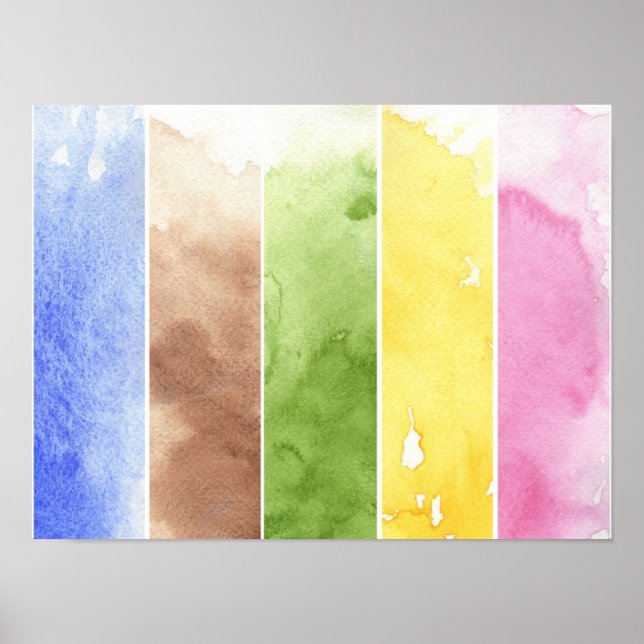 Poster grande aquarelle arrière - plan - aquarelle peintu (Devant)