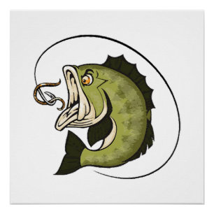 Poster Grande bouche de bass
