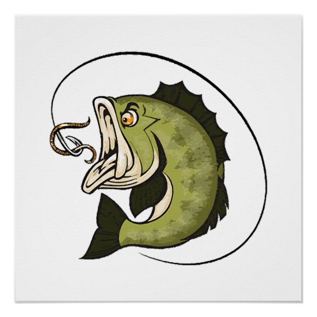 Poster Grande bouche de bass (Devant)