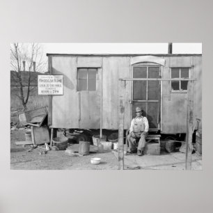 Poster Grande Dépression, les années 1940