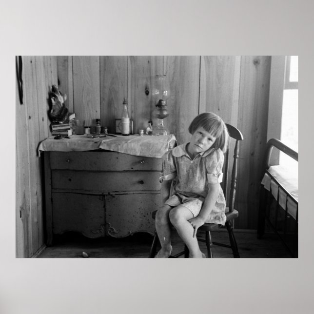 Poster Grande dépression Pauvreté 1938 (Devant)