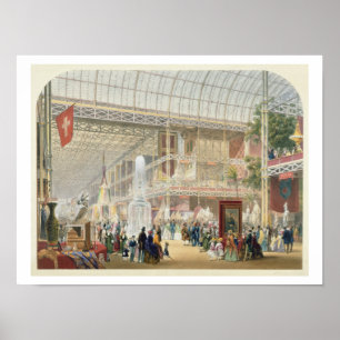 Poster Grande exposition, 1851 : Transept central du Cr