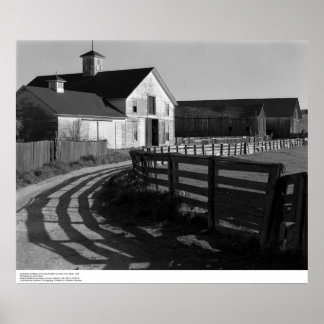 Poster Grande grange et route, mars 1962