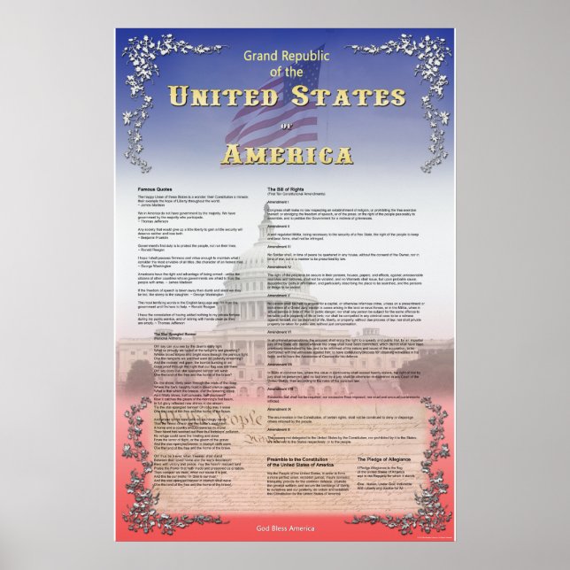 Poster Grande République des États-Unis (Devant)