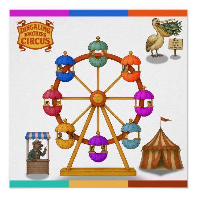 Poster Grande roue des frères Dingaling (Devant)