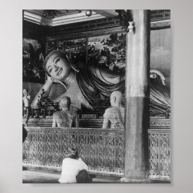 Poster Grande statue de Bouddha en Thaïlande (Devant)