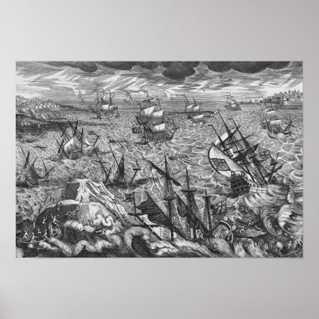 Poster Grande tempête en Angleterre (Devant)