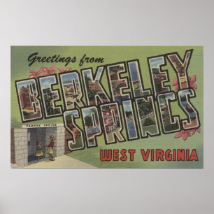 Poster Grandes scènes de lettre - Berkeley Springs, WV