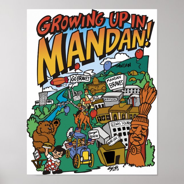 Poster "Grandir en mandan" (Devant)