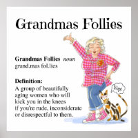 Poster-Grandmas Follies Définition Poster