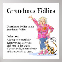 Poster-Grandmas Follies Définition Poster
