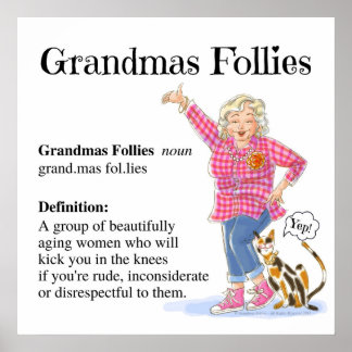 Poster-Grandmas Follies Définition Poster
