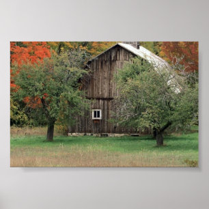 Poster Grange rustique au Michigan