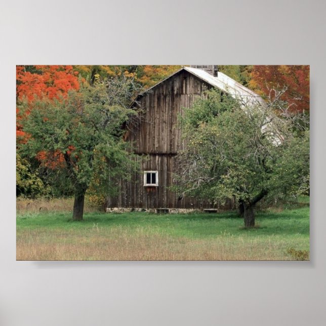 Poster Grange rustique au Michigan (Devant)