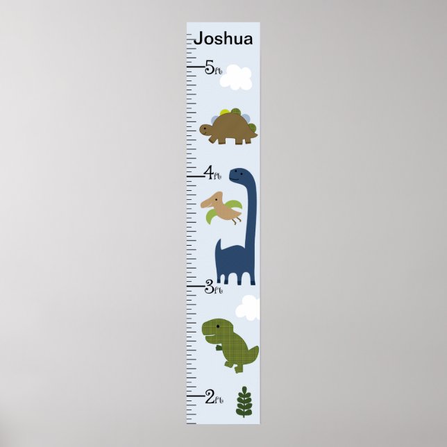Poster Graphique Croissance du dinosaure mignon Gardez à  (Devant)