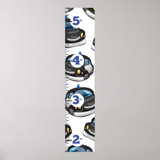 Poster Graphique de croissance de la police