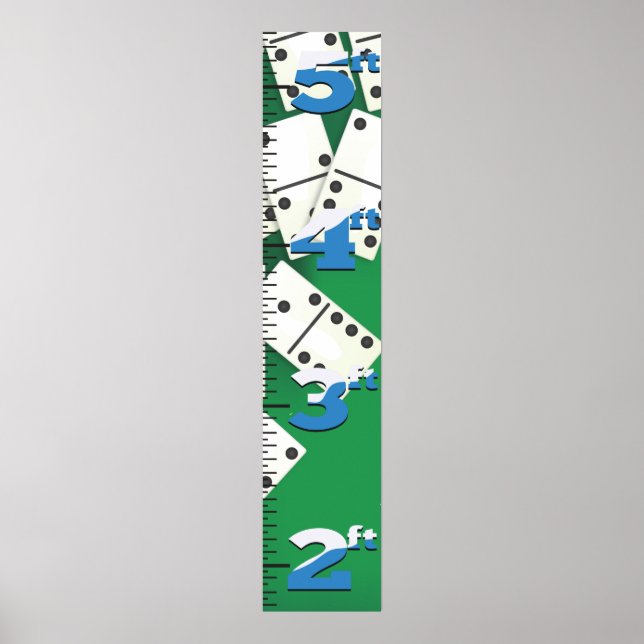 Poster Graphique de croissance des dominos. (Devant)