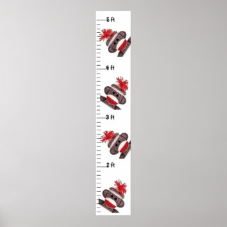 Poster Graphique de croissance du singe de réserve