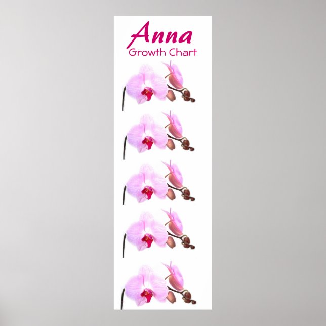 Poster Graphique de croissance Orchidées Blossoms Dons De (Devant)