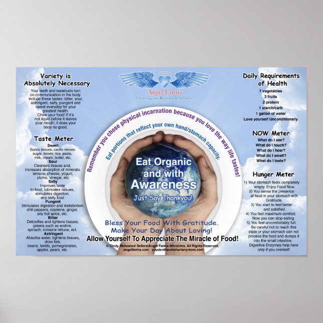 Poster Graphique de sensibilisation alimentaire (Devant)