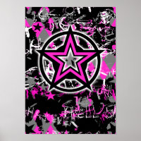 Graphique rose étoile