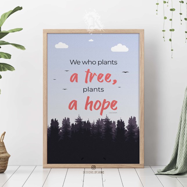 Poster Graphisme inspiré du sauvetage des plantes. (Créateur téléchargé)