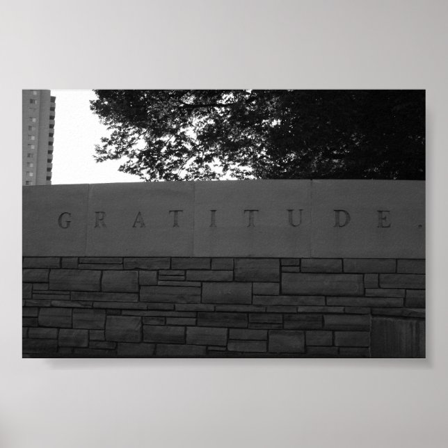 Poster Gratitude (Devant)